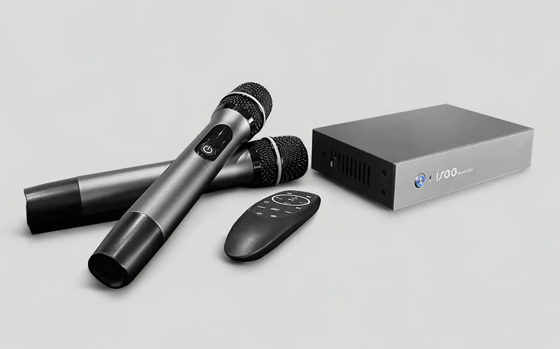 ISEE Essential system with microphones and TV setup
