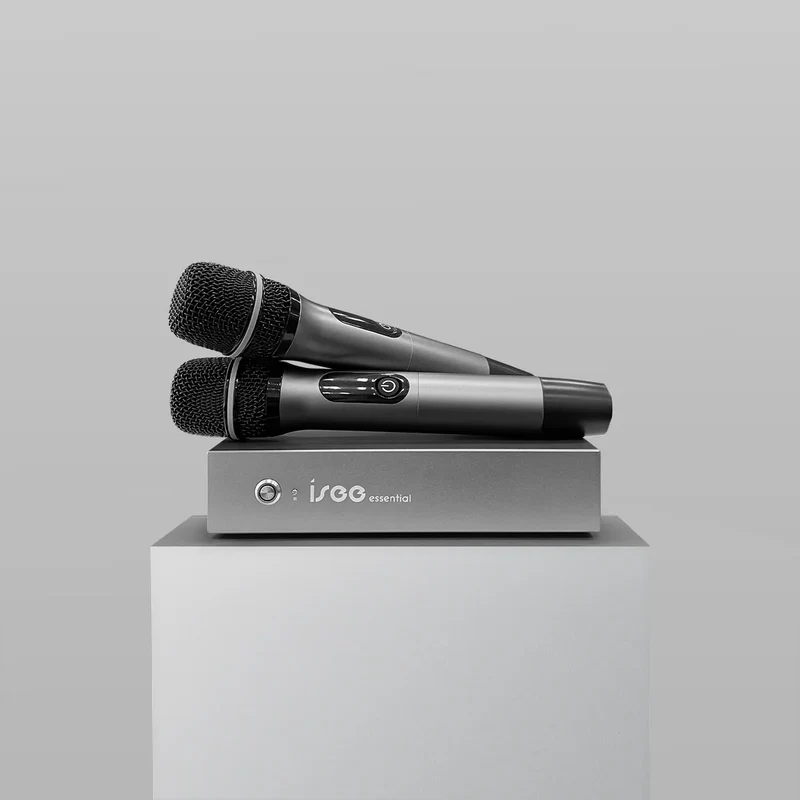 ISEE Essential karaoke system with two wireless microphones